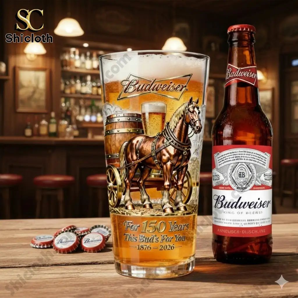 Budweiser 150Th Anniversary Beer Glass