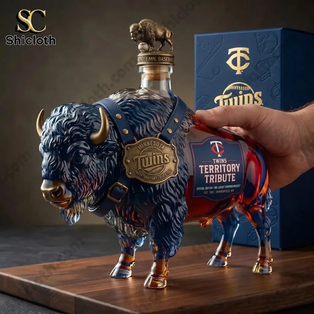 Bison Spirit BuffaloTrace x Minnesota Twins Limited Edition Whiskey Bottle