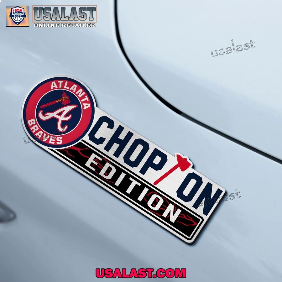 Atlanta Braves Edition Engraved Car Name Badge