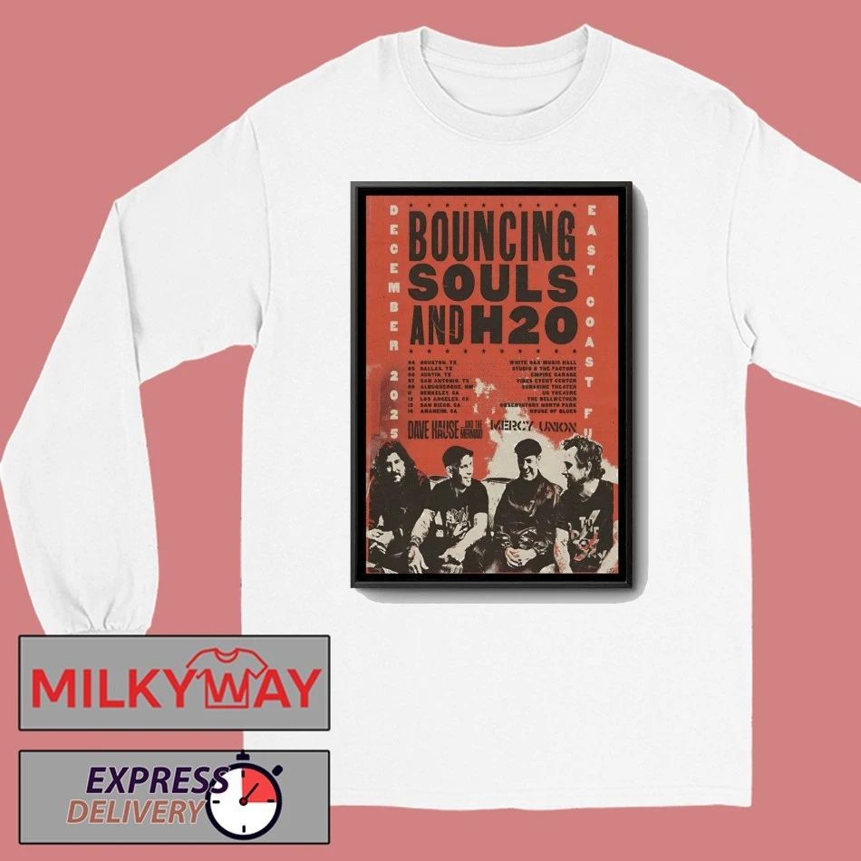 Bouncing Souls And H20 Dec 2025 ECFU Tour Poster shirt