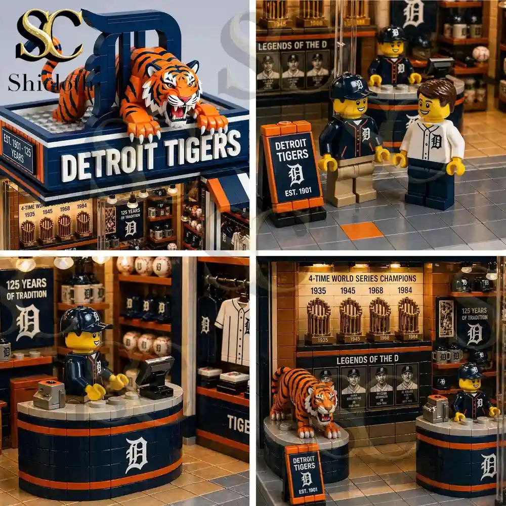 Detroit tigers 125th anniversary Collector Brick Edition