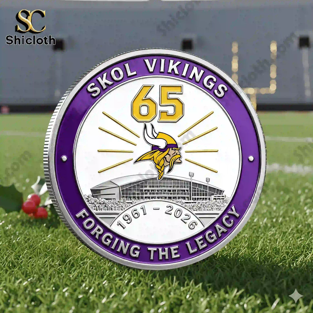 Minnesota Vikings 65th Anniversary Commemorative Edition Coin