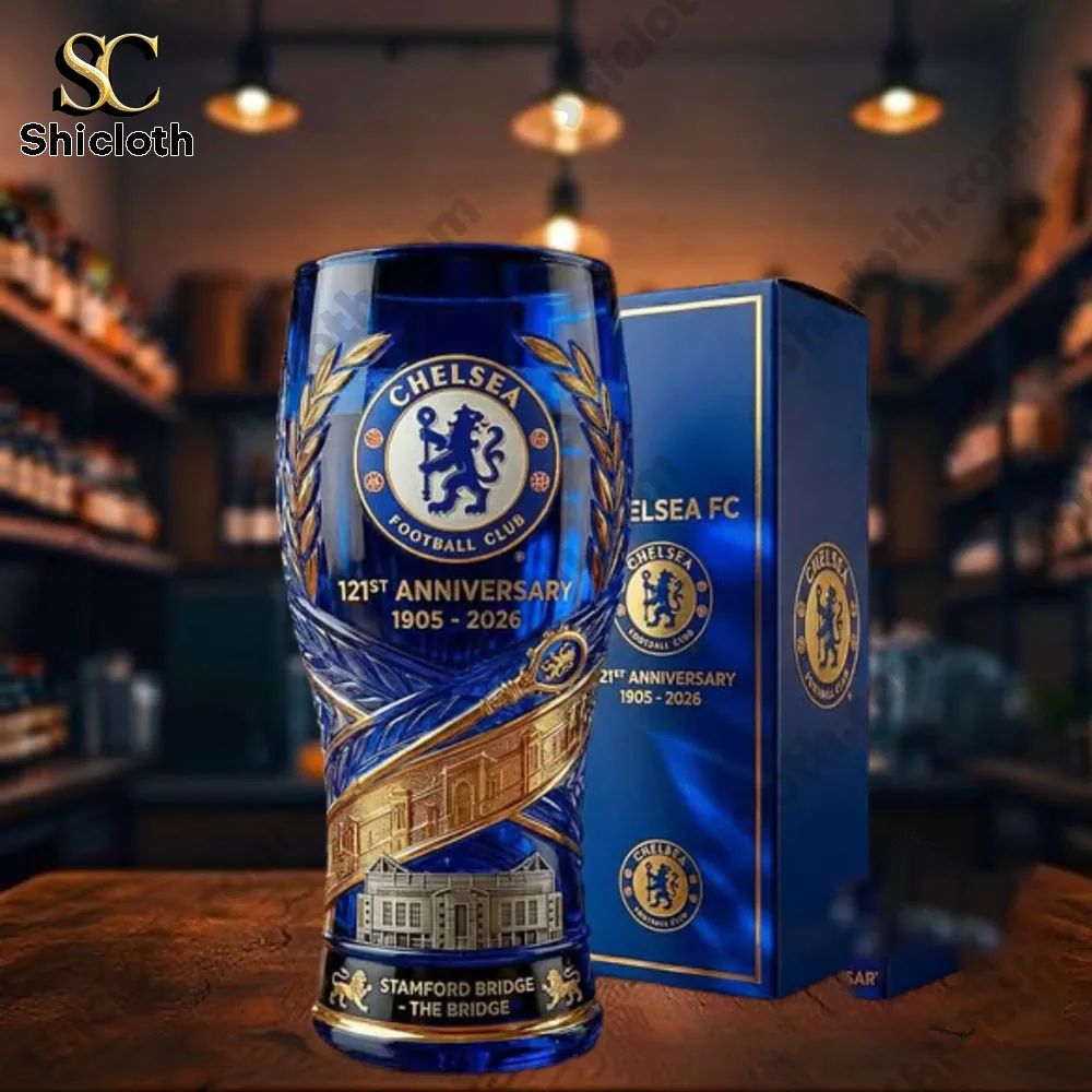 Chelsea Fc 121St Anniversary 1905-2026 Commemorative Glass