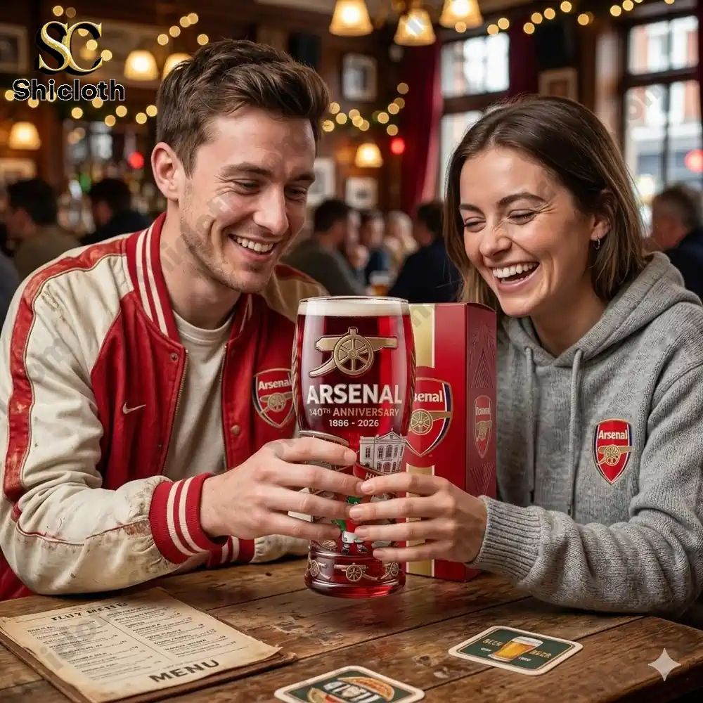 Arsenal F.C. 140th Anniversary Commemorative Whiskey Glass