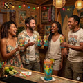 Jimmy Buffett It’s 5 O’Clock Somewhere Tropical 3D Relief Pint Glass