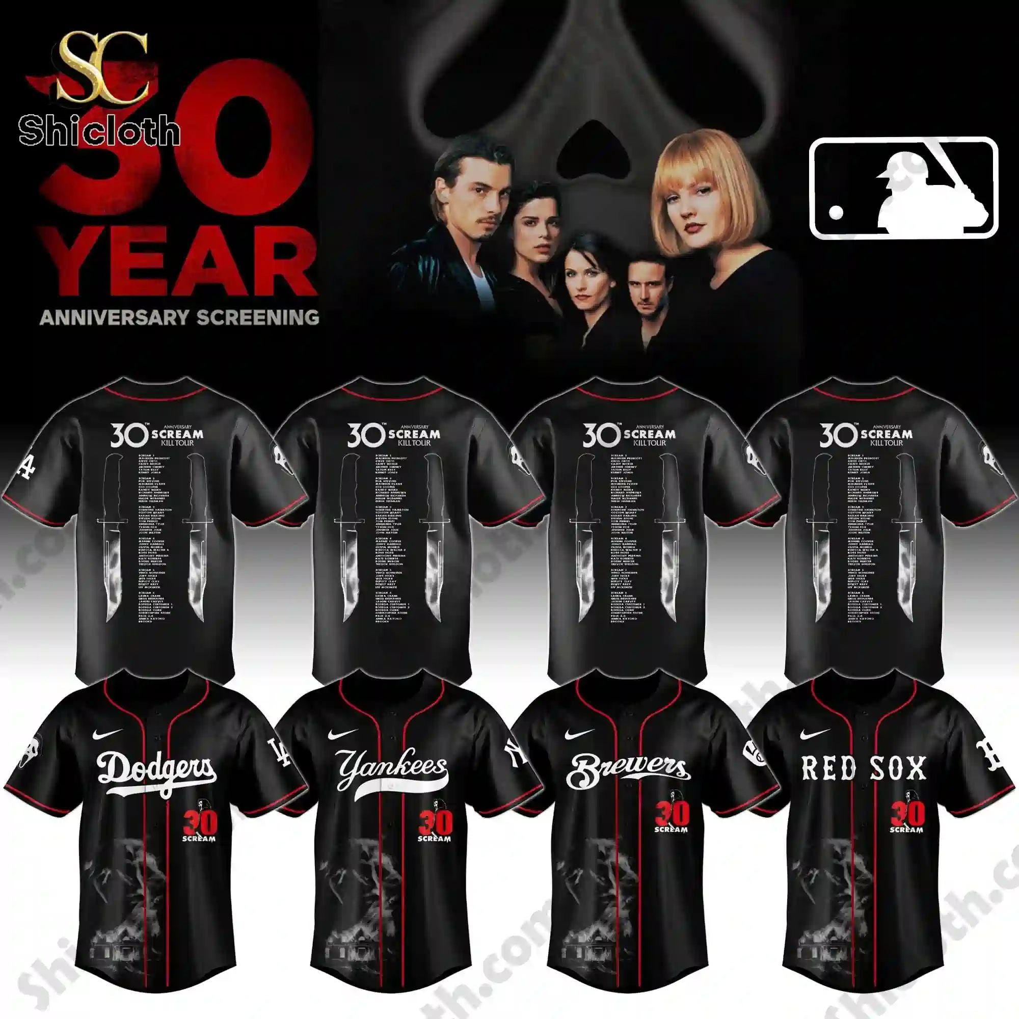 ALL TEAM MLB x Scream Kill Tour 30 Year Memory Jersey
