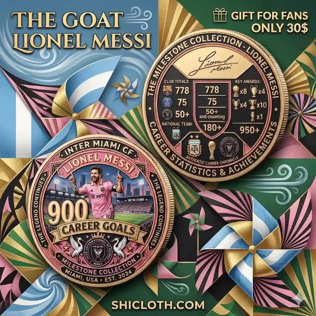 Messi The Goat 900th Goal Coin