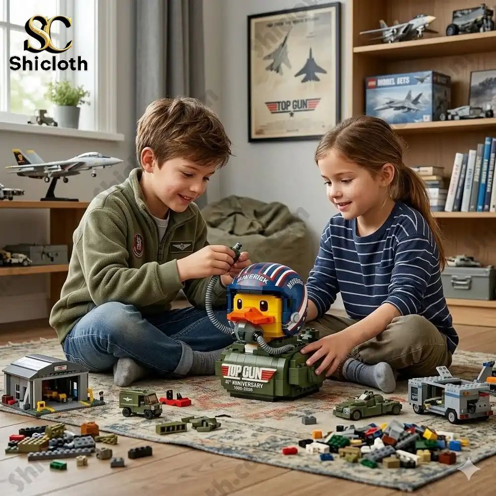 Gun 40th Anniversary Pilot Duck Building Blocks
