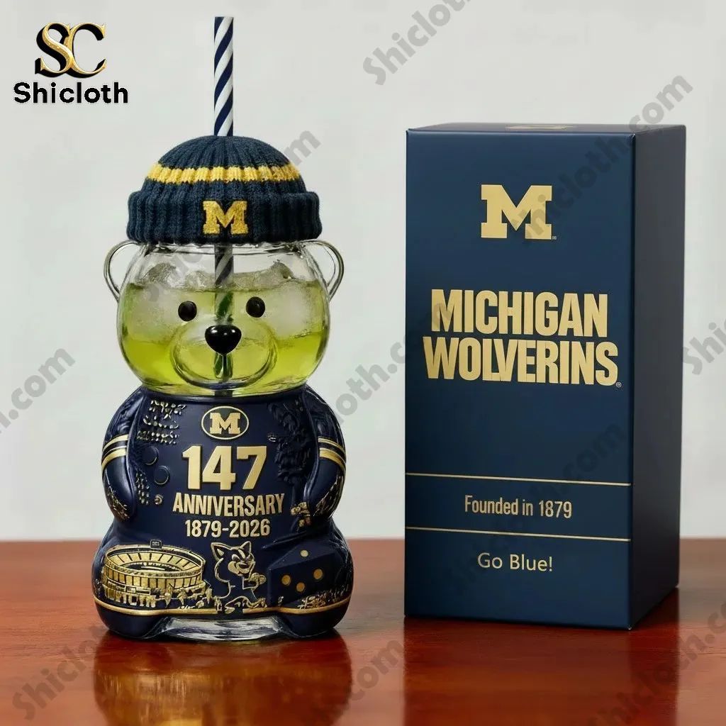 Michigan Wolverines Anniversary Bear Cup