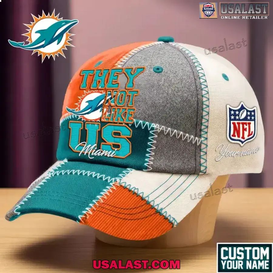 Miami Dolphins They Not Like Us Personalized Cap