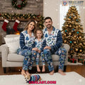 Indianapolis Colts Plaid Button Pajamas Set