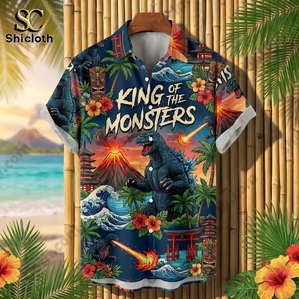 Godzilla King of the Monsters Hawaiian Shirt