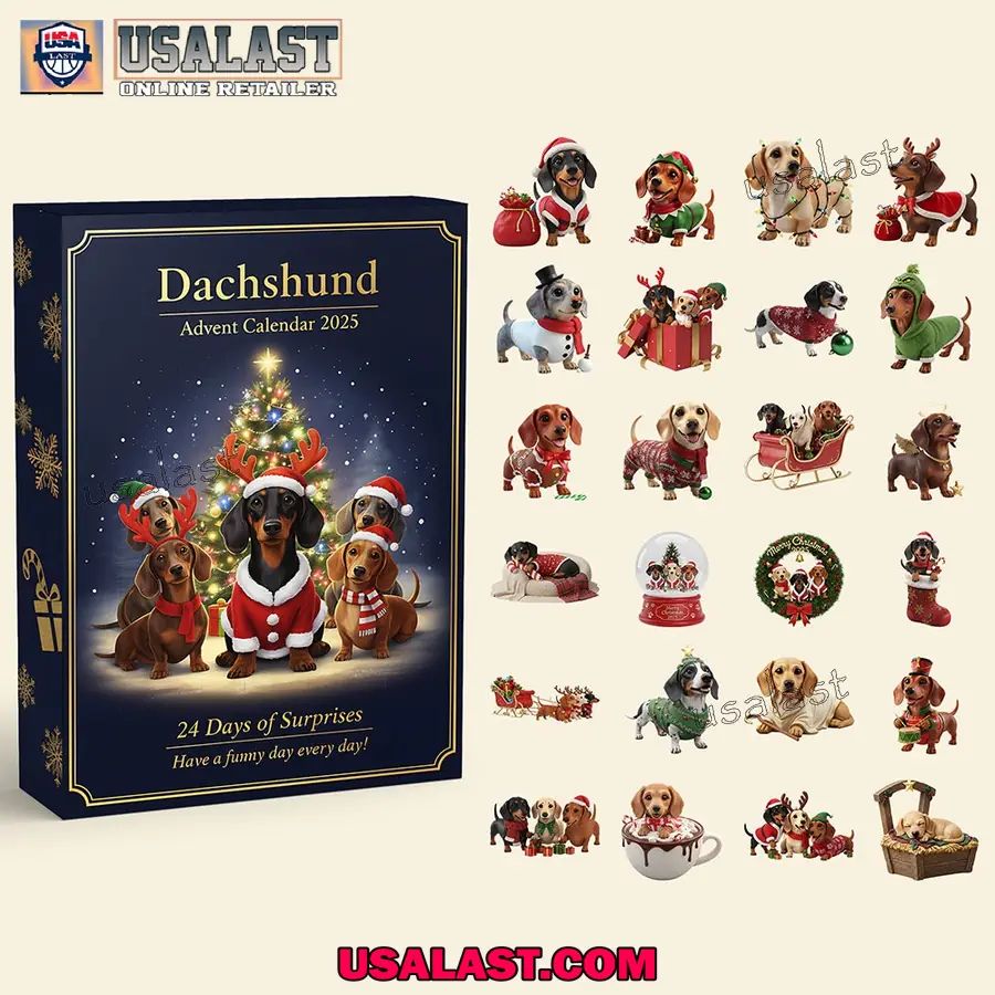Dachshund Dog Advent Calendar 24 Days of Surprises
