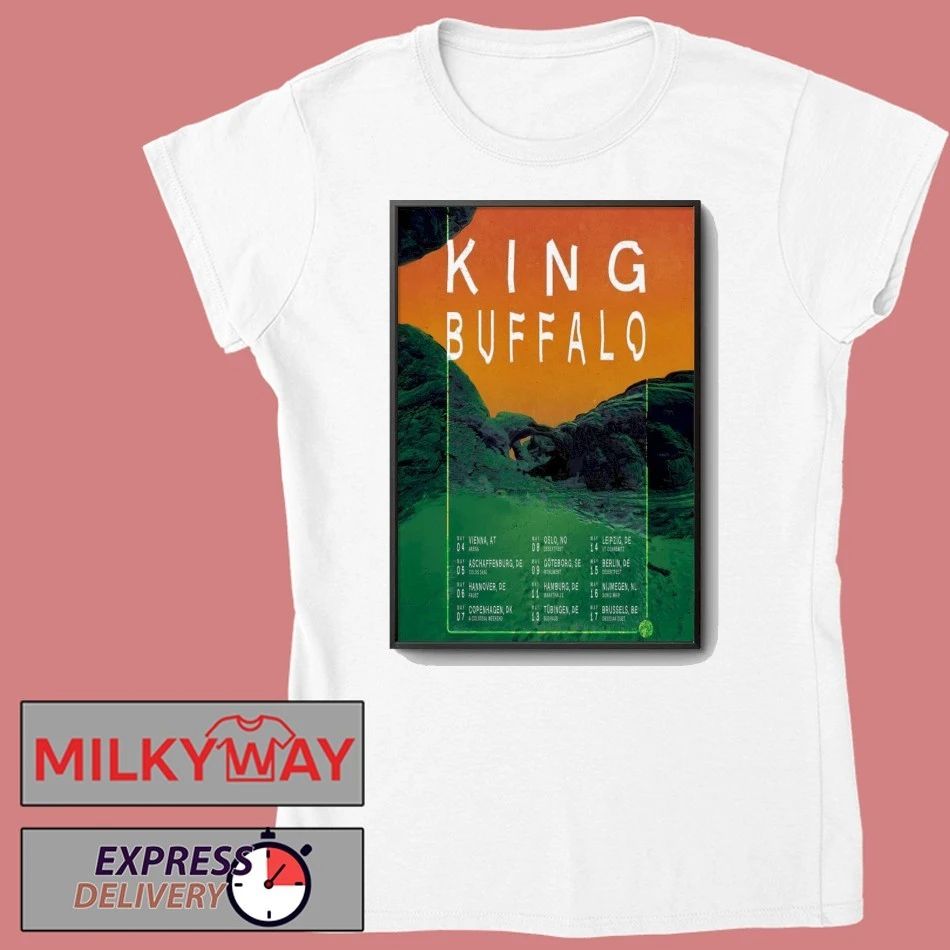 King Buffalo 2026 European Tour 2025 Poster shirt
