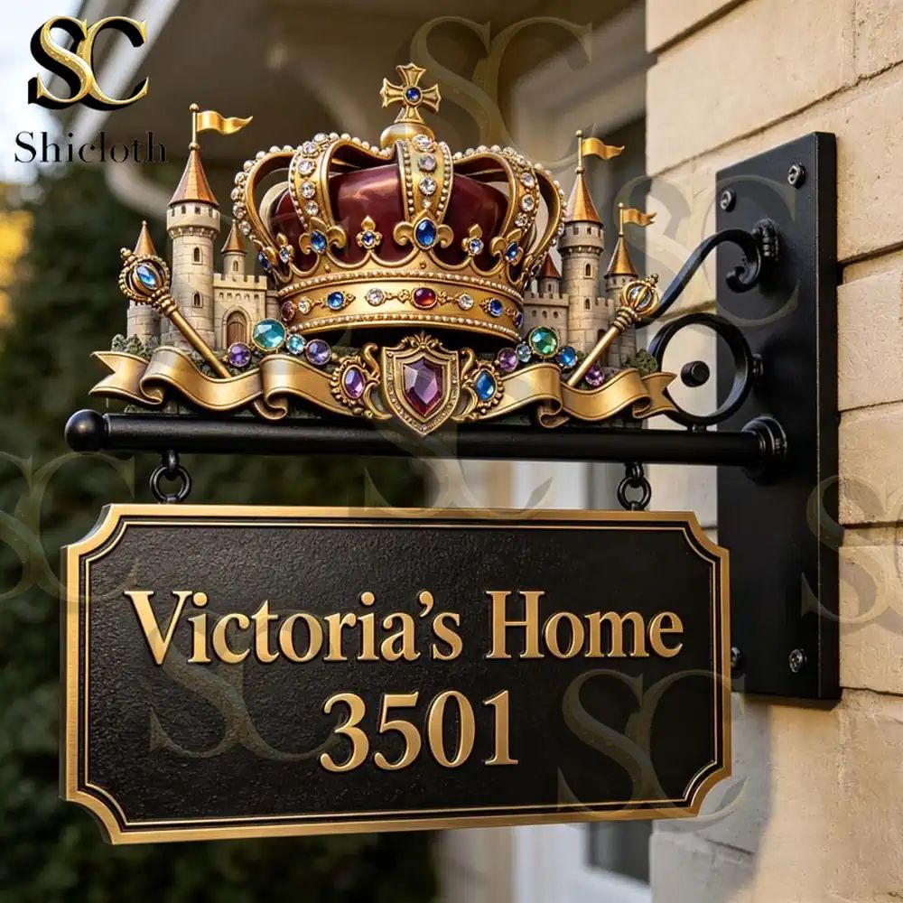Crown Royal Custom Name Themed Door Sign