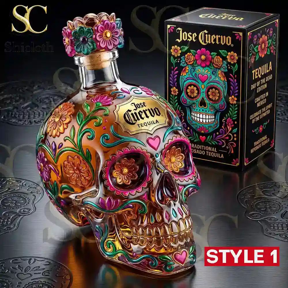 Jose Cuervo Day of the Dead Limited Edition Tequila Bottle