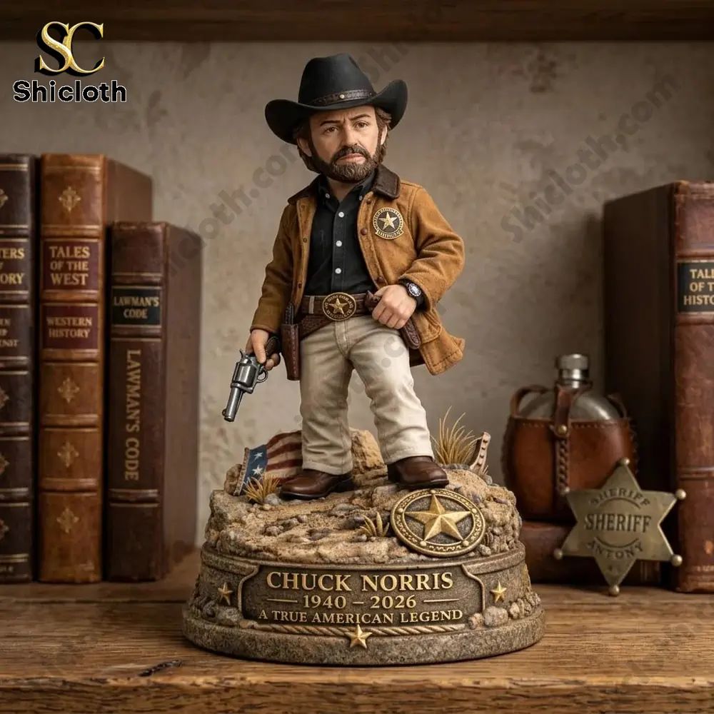 Chuck Norris Memorial Collectible 3D Figurine