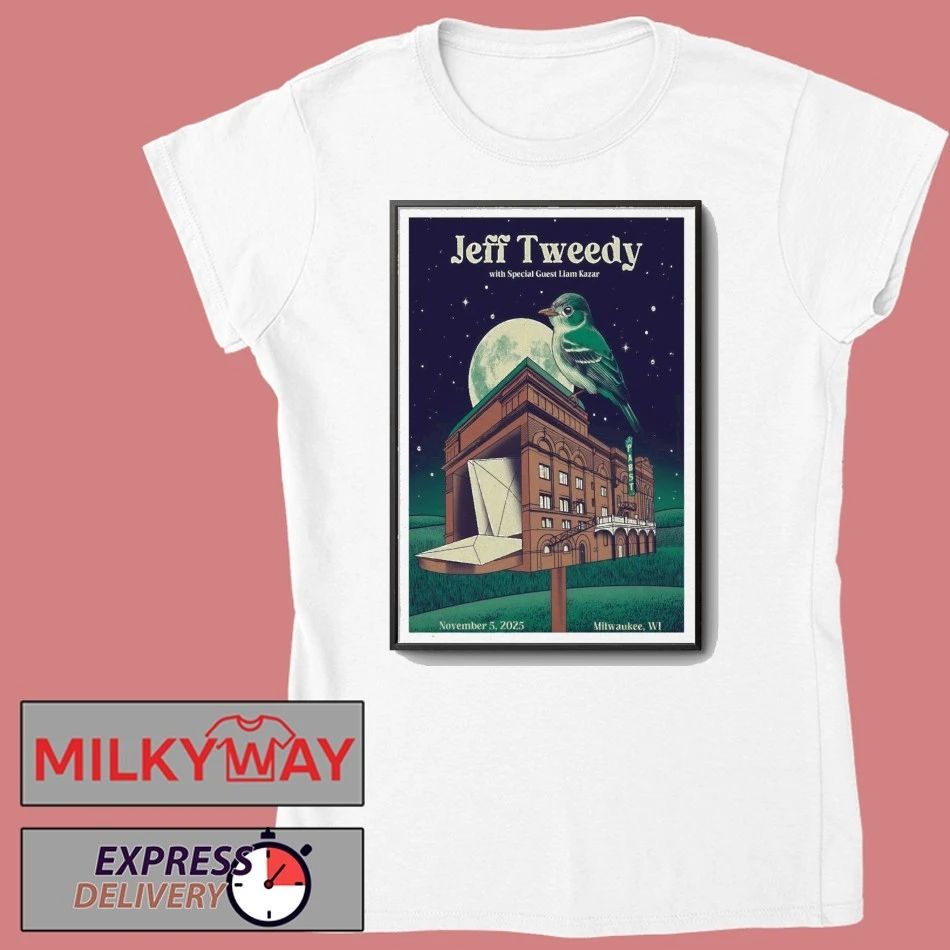 Jeff Tweedy Nov 5 2025 Pabst Theater Milwaukee WI Poster shirt
