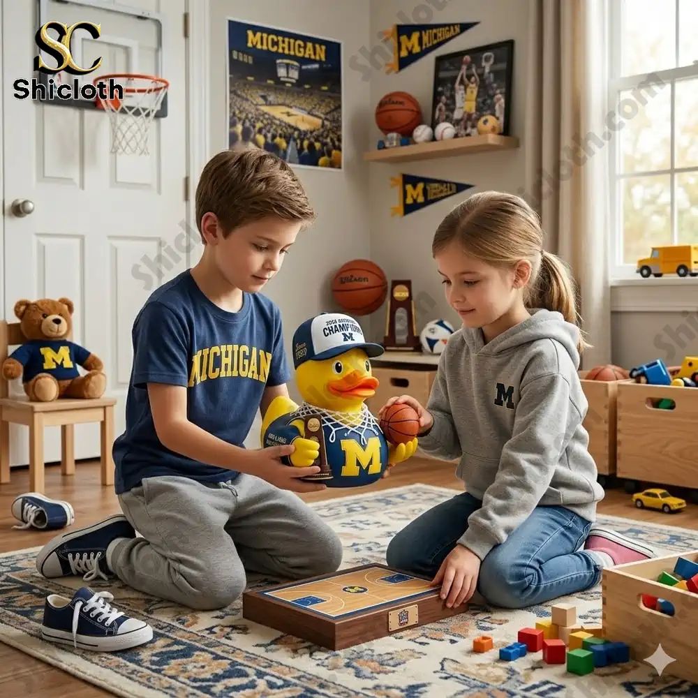 Michigan Wolverines 2026 NCAA Men’s Basketball National Champions Rubber Duck