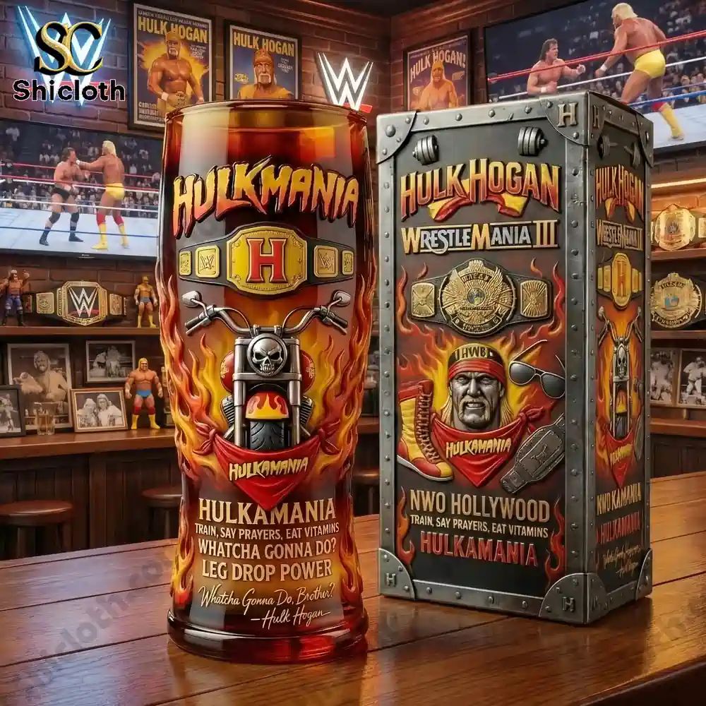 Wrestling Legends Signature Collector Beer Glass