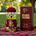 Atlanta Falcons 61st Anniversary Collectible Bear Glass Cup
