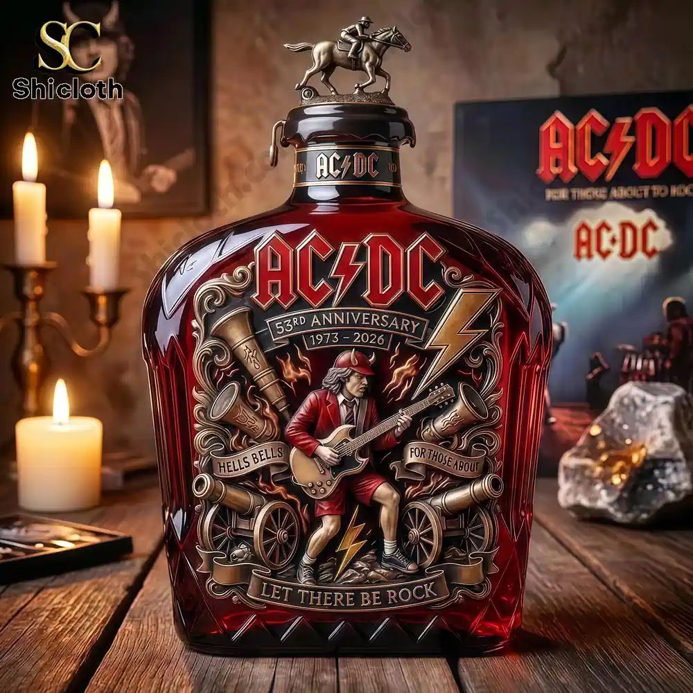 AC/DC 53rd Anniversary 1973-2026 Commemorative Whiskey Bottle