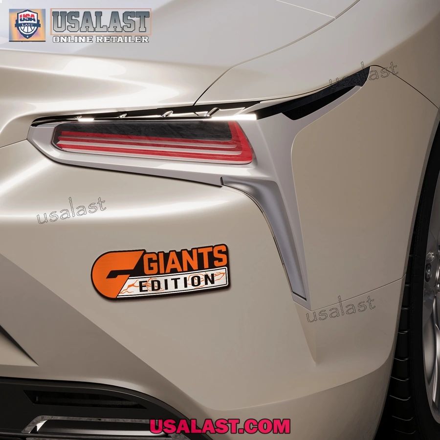 GWS Giants Edition Custom 3D Car Badge Sticker