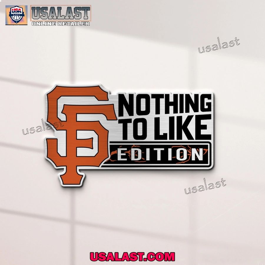 San Francisco Giants Edition Engraved Car Name Badge