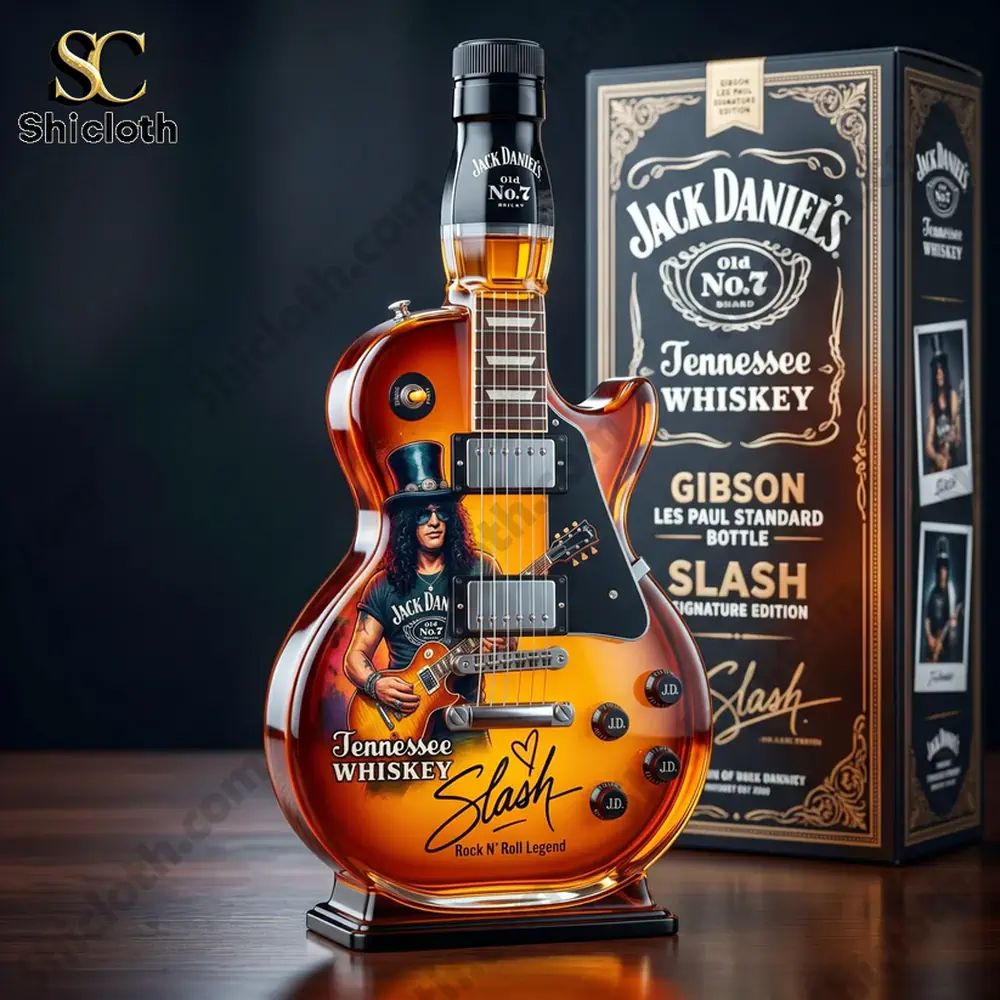 Jack Daniel’s Slash Signature Legendary Guitar Whiskey Bottle