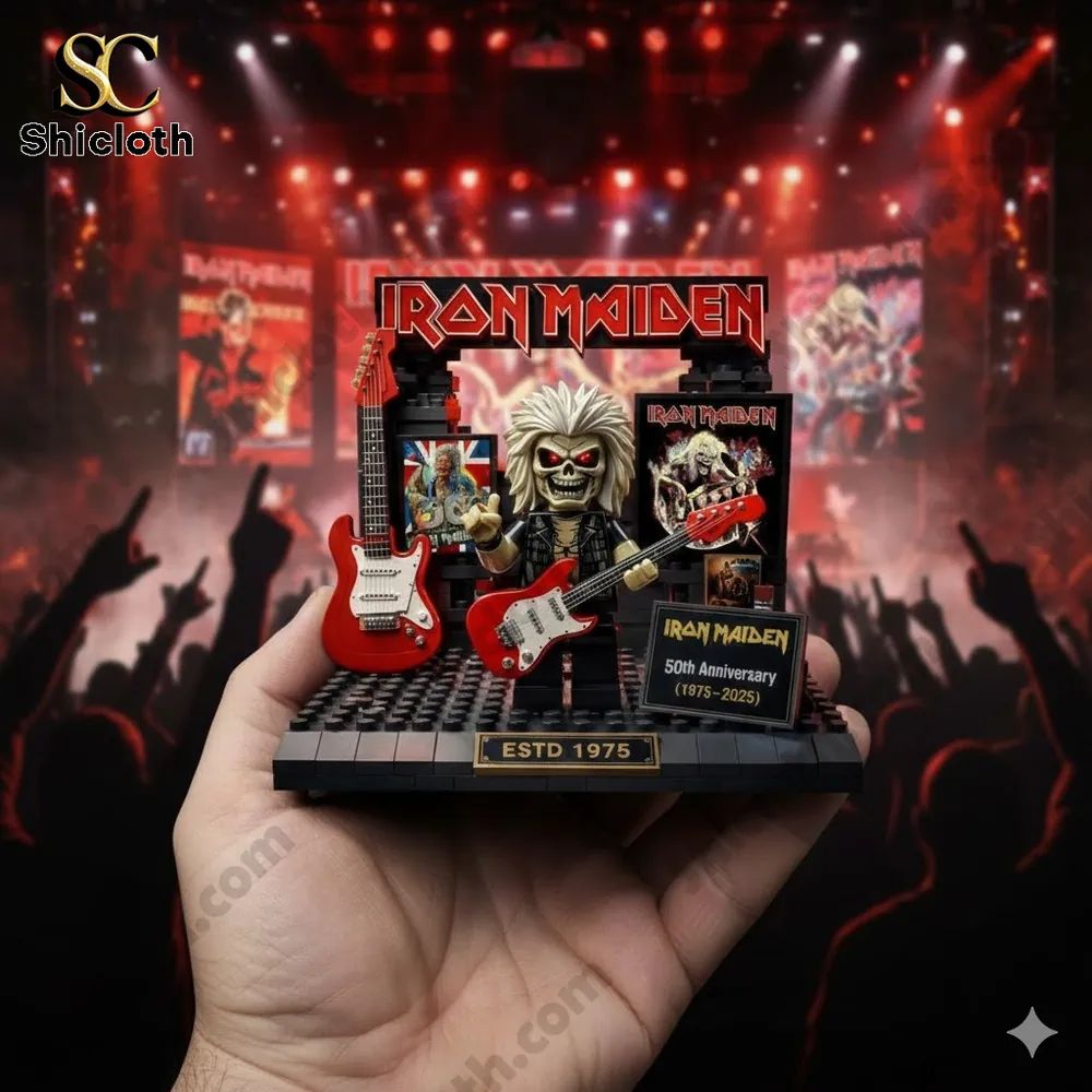 Heavy Metal Iron Maiden 50th Anniversary Building Brick