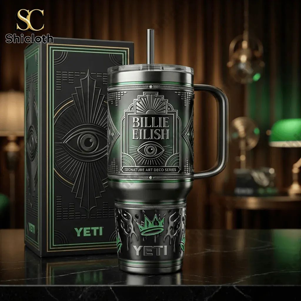 Billie Eilish 40Oz Yeti Tumbler With Handle