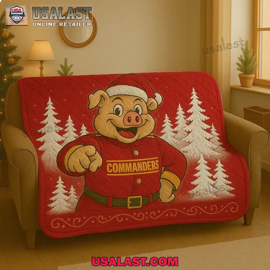 Washington Commanders Premium Christmas Fleece Blanket