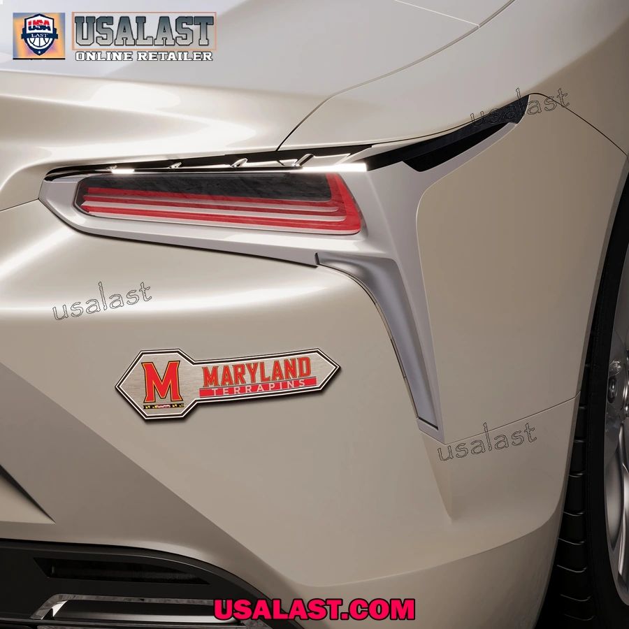 Maryland Terrapins Edition 3D Car Badge Sticker