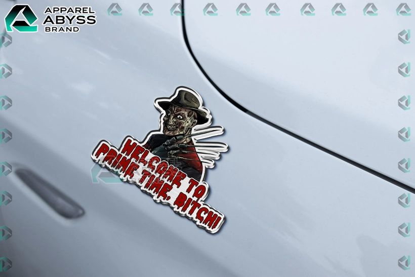 Freddy Krueger Edition 3D Car Name Emblem Sticker
