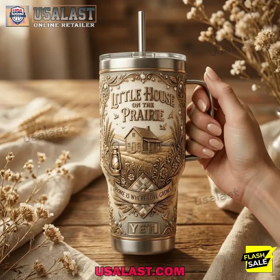 Little House On The Prairie Tumbler With Handle