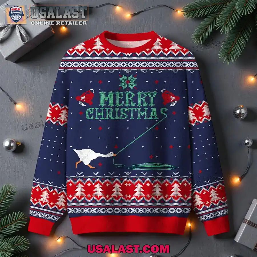 Funny Honk Goose Ugly Christmas Sweater