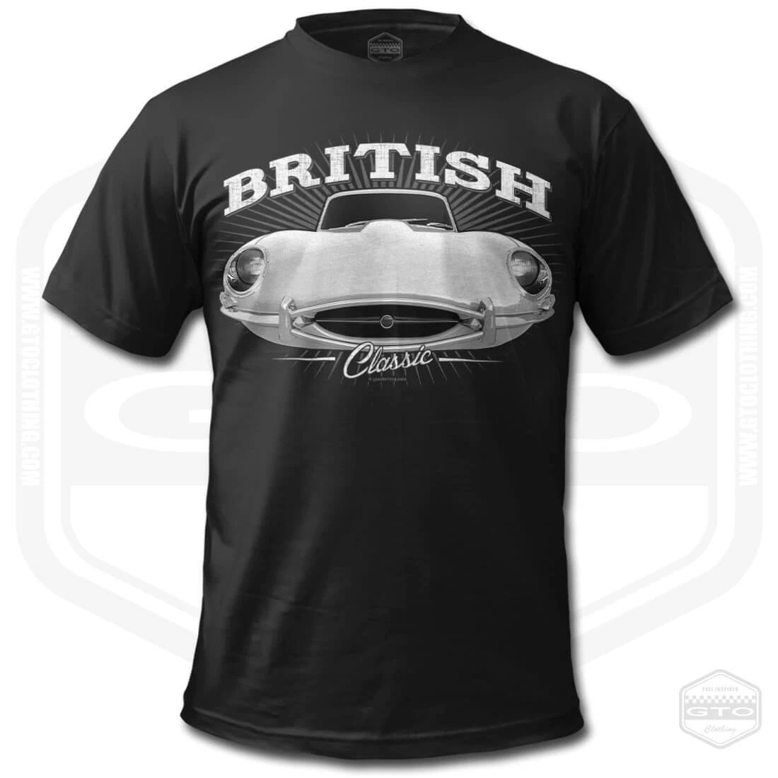 1961 E Type T-Shirt Men British Sports Car Fan Art