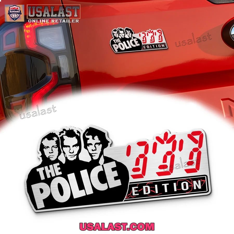The Police Band Edition Custom 3D Car Badge Sticker