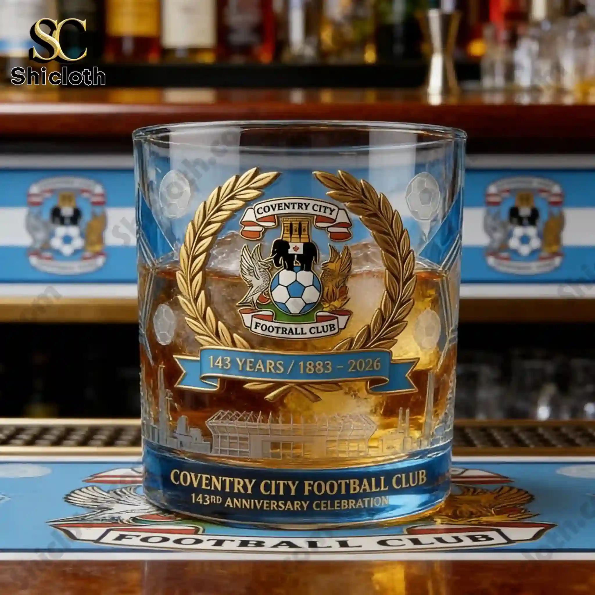 Coventry City Fc Anniversary Whiskey Glass