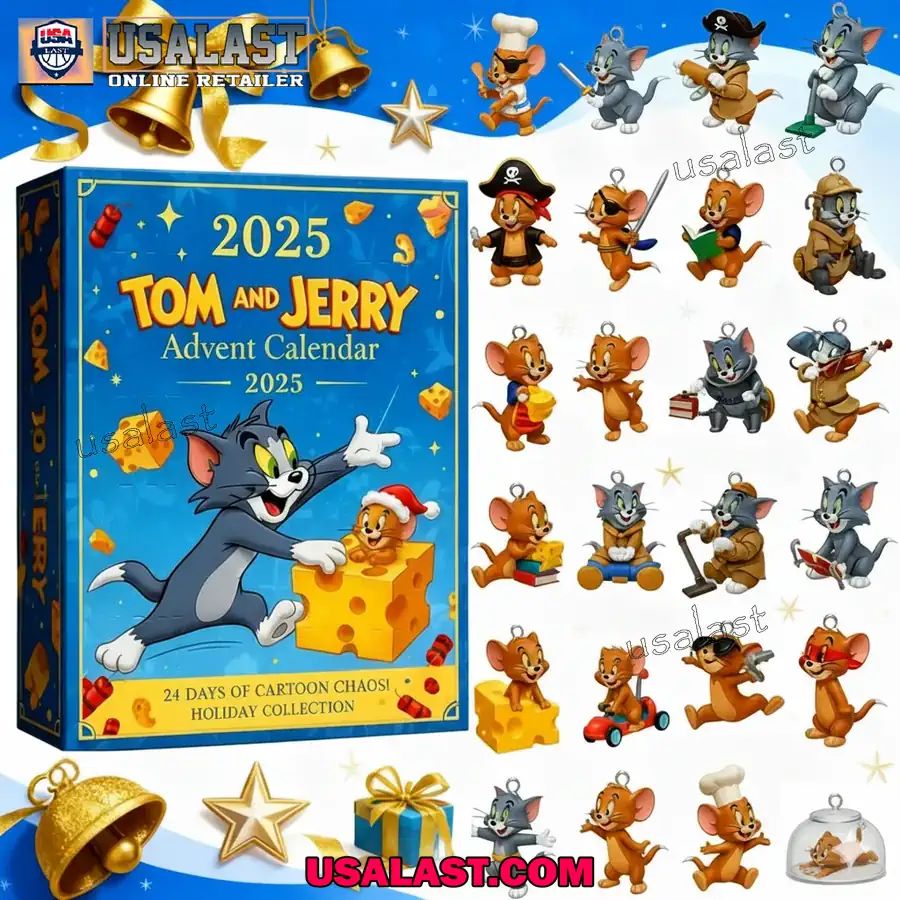 Tom And Jerry Cartoon Advent Calendar 2025 Gift Box