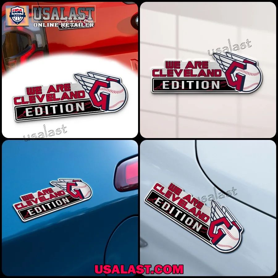 Cleveland Guardians Edition Engraved Car Name Badge