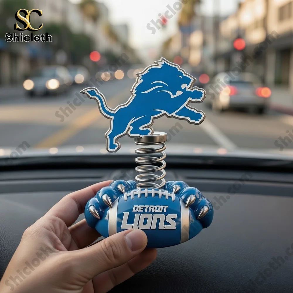 Detroit Lions Car Dashboard Bobblehead