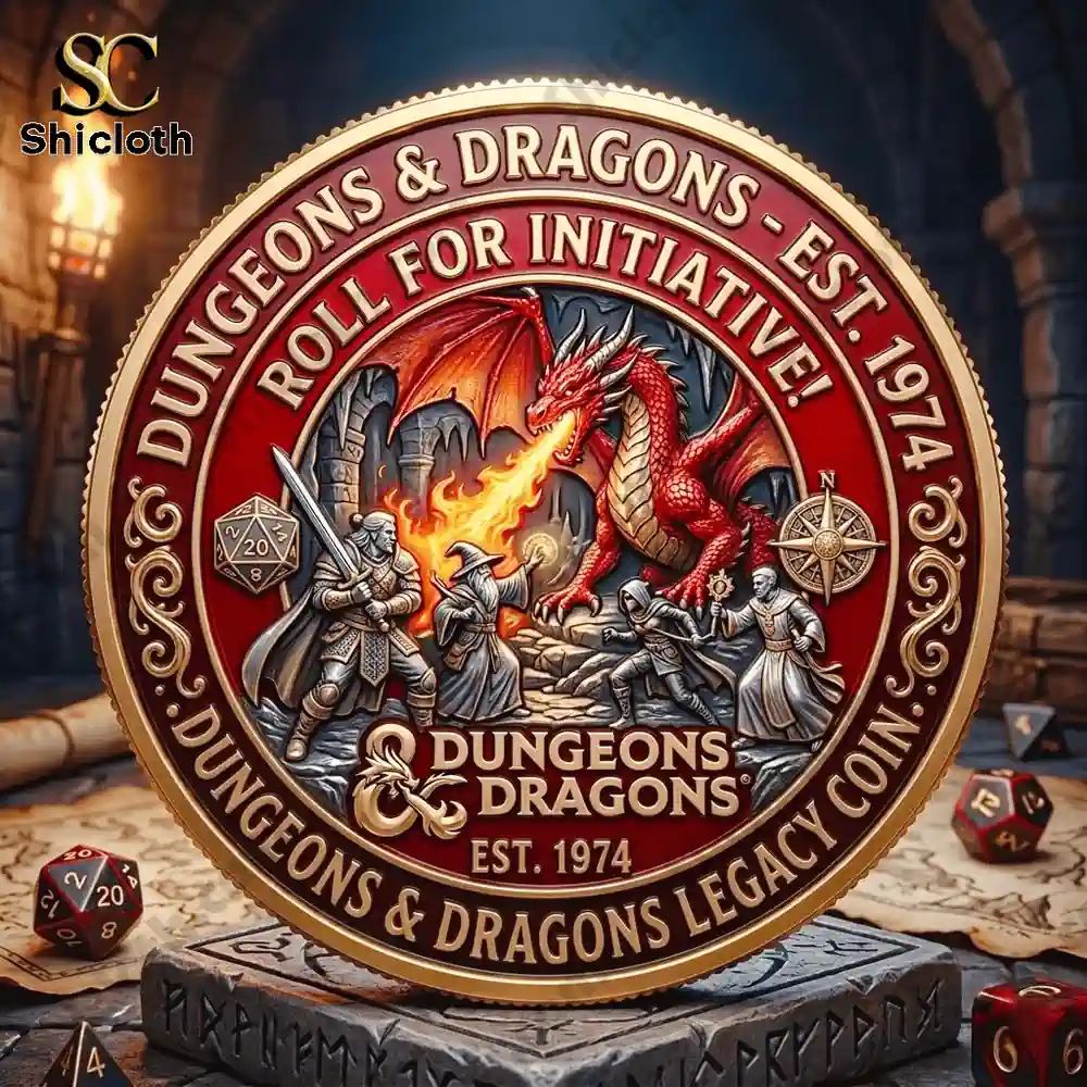 Dungeons & Dragons Roll For Initiative Legacy Coin