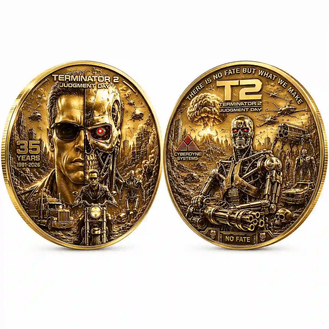 Terminator 2 Judgment Day 35th Anniversary Collector Coin Set