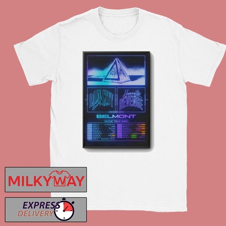 Honey Revenge And Rain City Drive EU-UK Tour 26 Poster shirt