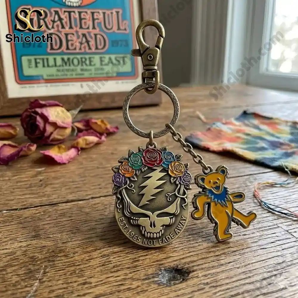 Grateful Dead Heritage Keyring