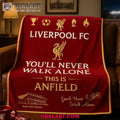 Liverpool FC You’ll Never Walk Alone Match Day Blanket