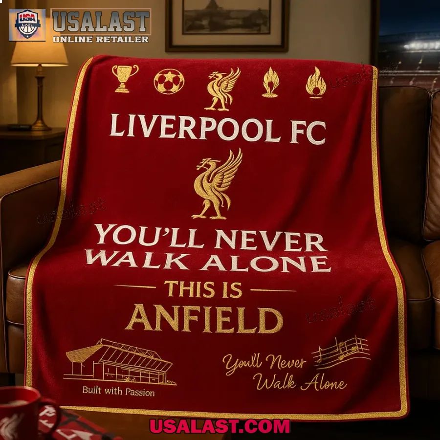 Liverpool FC You’ll Never Walk Alone Match Day Blanket