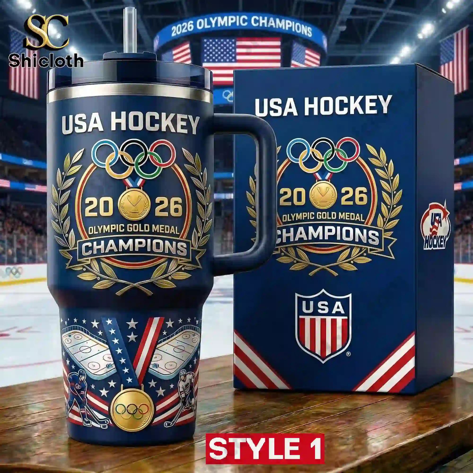 Usa Hockey 2026 Olympic Gold Medal Champion Tumbler