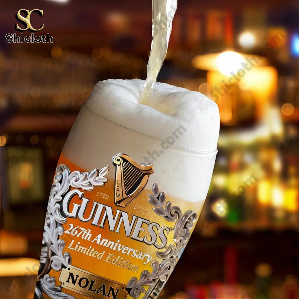 Guinness 267th Anniversary Limited Edition Personalized Pint Glass